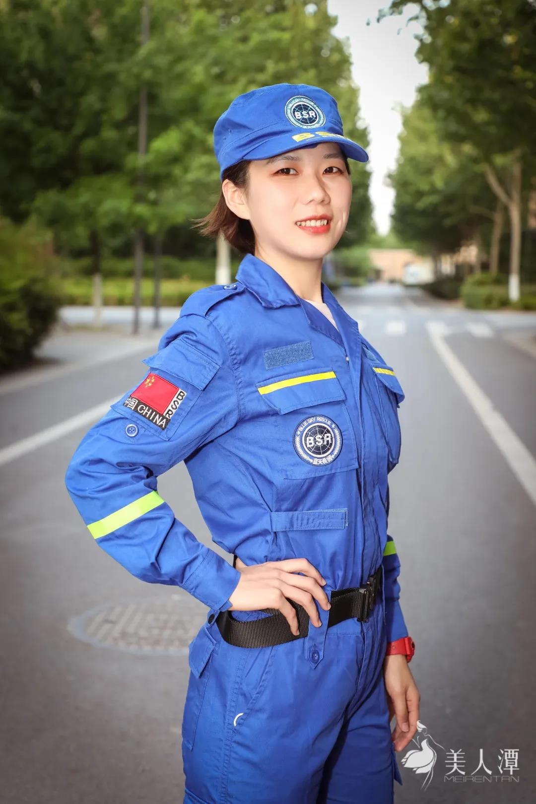 美人潭|職場女神 鄭州紅十字藍(lán)天應(yīng)急救援隊(duì)：巾幗不讓須眉，有需要的地方就有藍(lán)天
